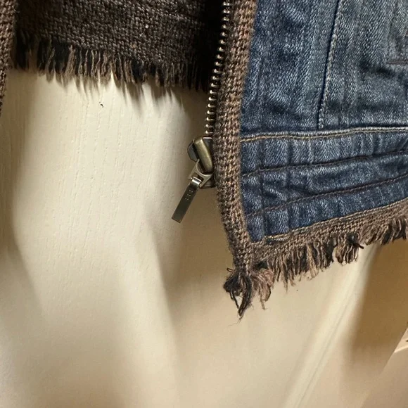 CAbi Blue Jean Jacket with Fringe Detail - Picture 13 of 13